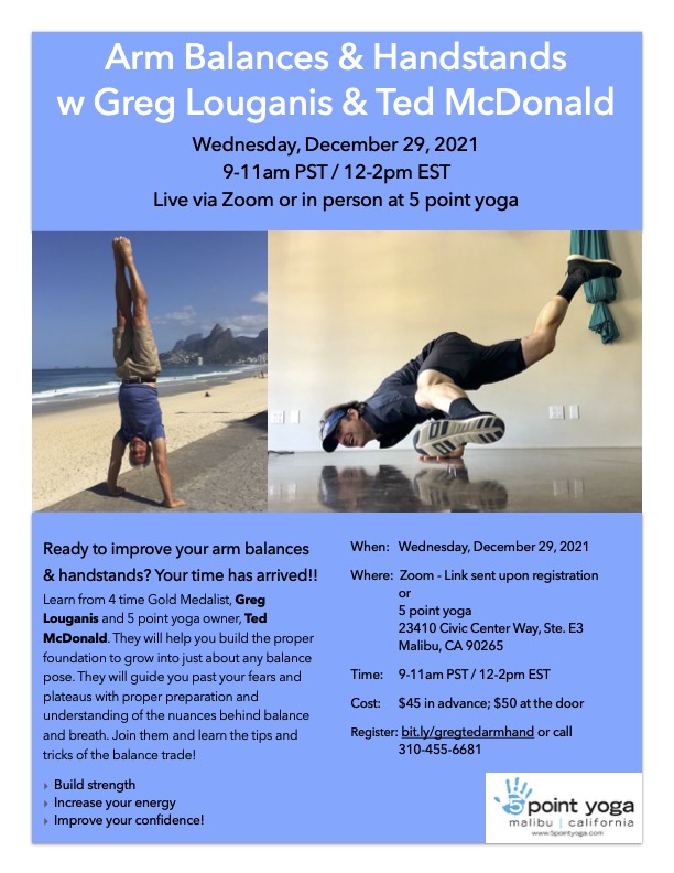 Balance & Handstand Workshop - Greg Louganis